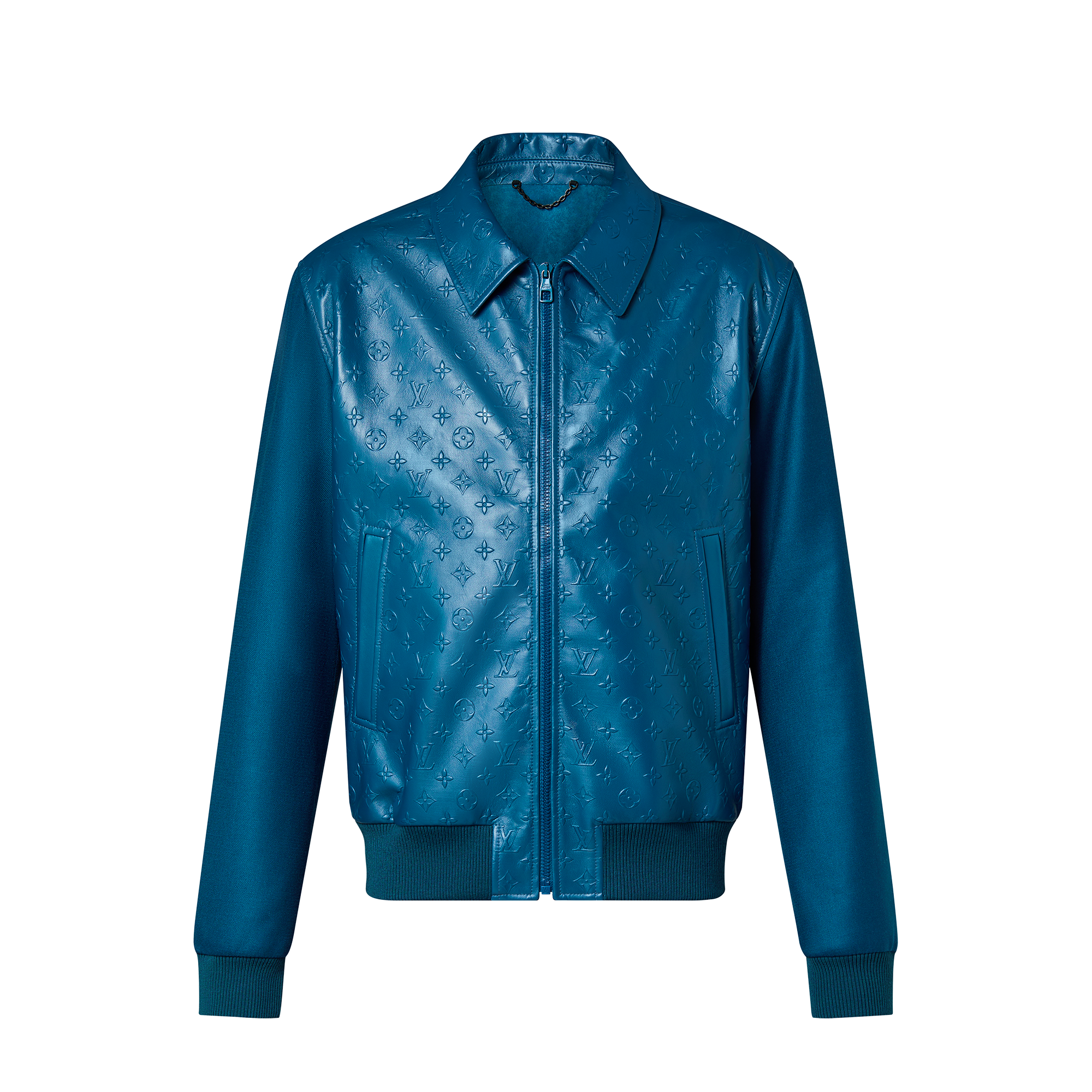 Monogram Embossed Leather And Wool Blouson - Men - Ready-to-Wear | LOUIS  VUITTON ®